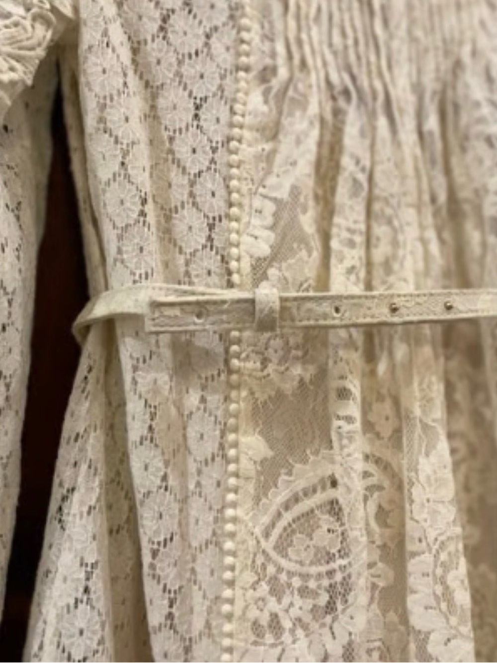 Zimmermann Ivory Lace Long-Sleeve Mini Dress size 0 - Picture 10 of 12